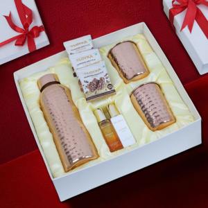 Copper Bottle Gift Set