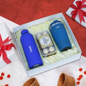 rubber bottle ferrero tumbler blue