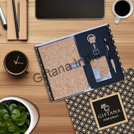 4 in 1 Personalized Diary with Pen, Card Holder & Metal Keychain Gift Set – Cork 4 in 1 Personalized Diary with Pen Card Holder Metal Keychain Gift Set Cork