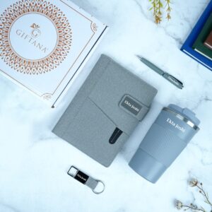 diary pen keychain tumbler grey