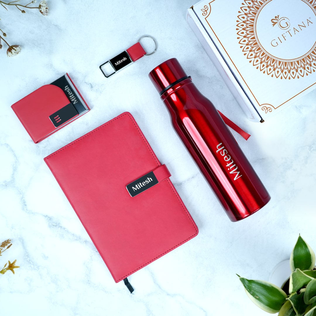 4-in-1-055-bottle-diary-cardholder-keychain-red 4 in 1 055 bottle diary cardholder keychain red