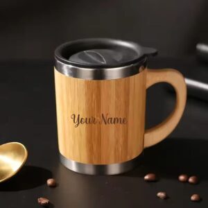 Personalized bamboo mug 1
