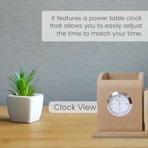 Personalized Desk Organizer with Pen Set Eco Friendly 01 1