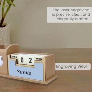 Personalized Desk Organizer with Pen Set Eco Friendly 02 2