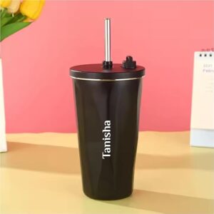 Personalized Durable Stainless Steel Thermal Mug Black