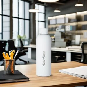 Personalized Hot Cold Bottle For Employees White