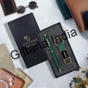 Personalized Pen, Keychain Gift Set