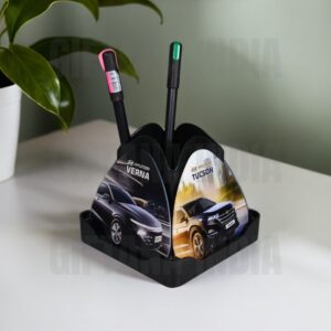 Office Desk Gifts Lotus Rotating Coaster Pen Stand 20