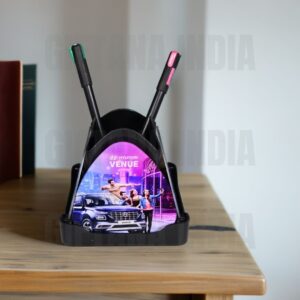 Office Desk Gifts Lotus Rotating Coaster Pen Stand 21