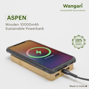 Corporate Diwali Gifts India Wooden Power Bank and Gourmet Dry Fruits 5 Aspen 10000mAh Power bank 3