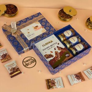 Corporate Diwali Gifts India - Premium Almond Brittle and Dry Fruits Hamper by Giftana 5 Corporate Diwali Gifts India Premium Almond Brittle and Dry Fruits Hamper by Giftana 4