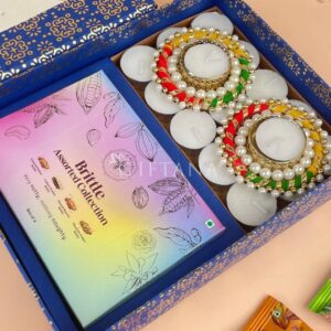 Corporate Diwali Gifts Online Premium Diya and Chocolate Brittle Box 4