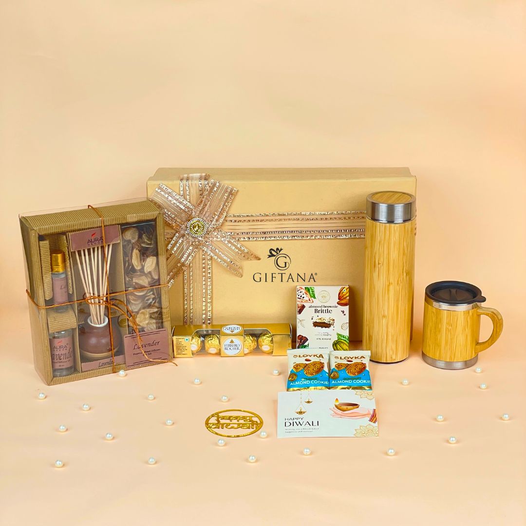 Customized Corporate Diwali Hamper – Premium Treats (1) Customized Corporate Diwali Hamper – Premium Treats