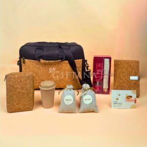 Eco Friendly Corporate Diwali Gifts for Employees - Laptop Bag and Treats