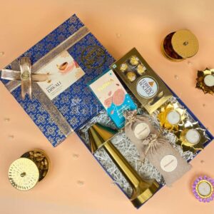 Exclusive Diwali Gifts for Clients - Pyramid Lamp & Dry Fruits