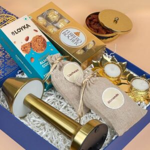 Exclusive Diwali Gifts for Clients Pyramid Lamp Dry Fruits 3