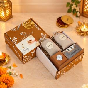 Luxury Diwali Desk Gift for Employees - Cashews & Almonds