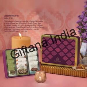 Premium Assorted Treat Tin for Diwali Corporate Gifting