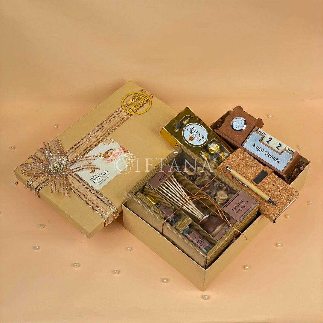 Premium Corporate Diwali Gifts Reed Diffuser and Desk Set (2) Premium Corporate Diwali Gifts Reed Diffuser and Desk Set 2