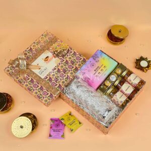 Premium Diwali Hampers Online Crystal Lamp, Ferrero & Dry Fruits