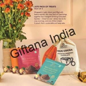 Rustic Corporate Gift Jute Pack with Gourmet Cocoa