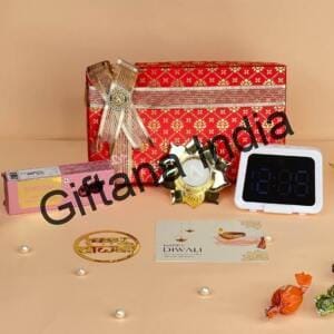 Smart Diwali Gifts Hamper - Bluetooth Alarm Clock & Chocolates