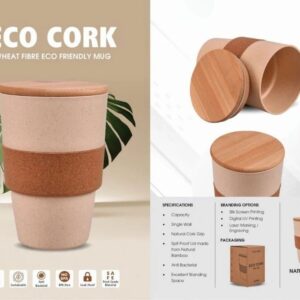 eco cork mug tumbler grip