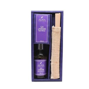 Luxury Diwali Gifts Hampers Online | Coffee, Diffuser & Cookies 7 reed diffuser aura decor purple