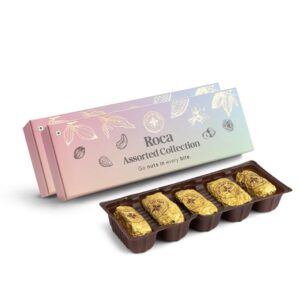 Festive Tech Gift Hampers - Bluetooth Headphones & Chocolates 6 roca assorted collection