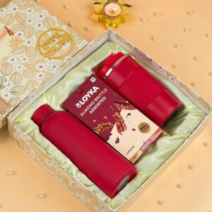 Brittle & Brew Box Premium Diwali Gifts with Flask and Tumbler