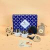 Blue Aura Corporate Diwali Gift Hampers with Cups and Dry Fruits
