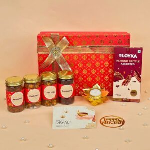 Festival of Flavors Box Deepavali Corporate Gifts Set with Dry Fruits