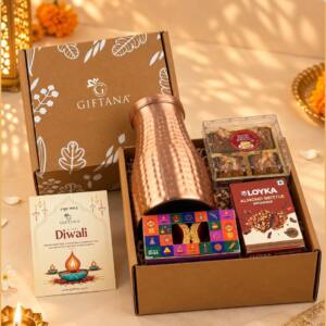 Golden Copper Glow Hamper Exclusive Diwali Gifts for Staff - Giftana