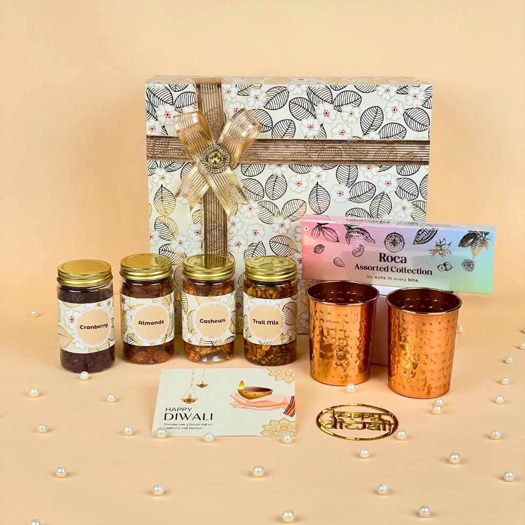 Golden Nutri Savor Hamper Premium Diwali Gift Box for Employees and Clients (1) Diwali gifts for employees