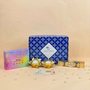 Light & Delight Diwali Gifts for Office Employees with Sweets & Diyas