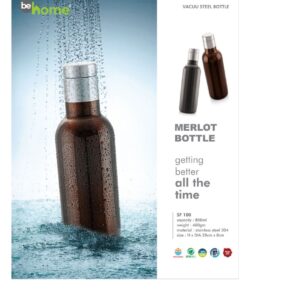 Merlot Vacuum Steel Bottle