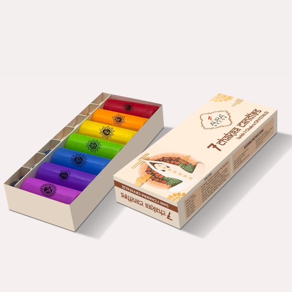 7 Chakra Pillar Candle 7 Chakra Pillar Candle