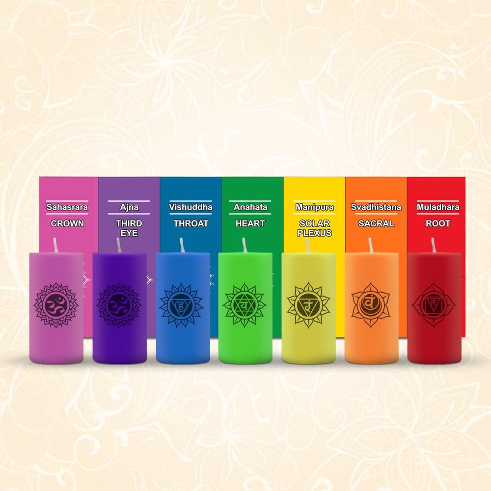 7 Chakra Pillar Candle6 7 Chakra Pillar Candle6