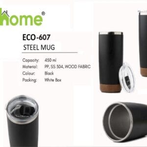 behome ECO-607 Steel Mug 450 ml
