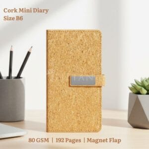 Cork Notebook Mini Diary