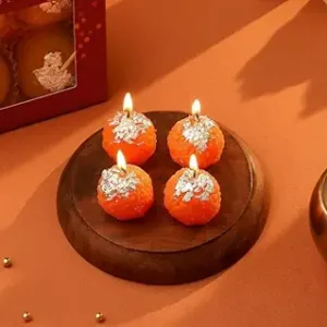 Laddoo Candle 2 Festive Ladoo Candle Gift Set Set of 4 small