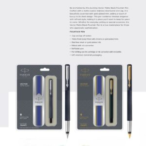 Parker Vector Matte Black Fountain Pen