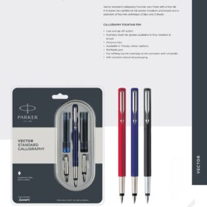Parker Vector Standard Calligraphy Fountain Pen
