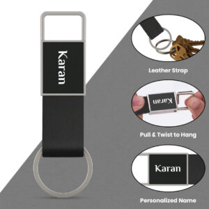 Strap keychain black