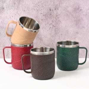 WaveSteel Insulated Coffee Mug Set of 4