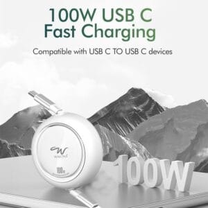 Wayona Flexi Reel 100W Retractable Data Cable 3
