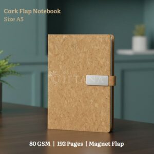 Cork Flap Notebook Diary