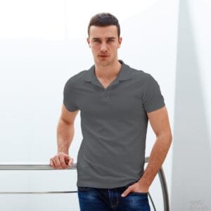 Ruffty Solid Collar T-shirt