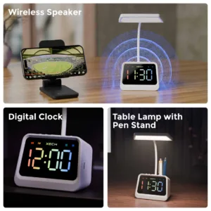 Prism Ultra Digital clock & Speaker 5 xech lamp with clock speaker pen stand mini small alarm clocks prism ultra 1500x1500 2