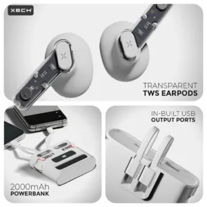 ClearPods Transparent TWS with Powerbank Case 5 xechear budsclearpods 914589